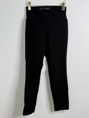 Porto San Francisco Black Stretch Slim Leg Pants Size US 4 Black Zipper Fly